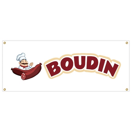 Amistad 18 x 48 in. Banner Sign - Boudin AM2022066